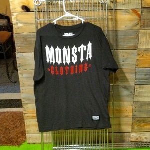 Monsta clothing black tee sz XL